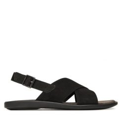 Sandały Lasocki. Czarne sandały męskie Lasocki, bez zapięcia. Za 111.99 zł.
