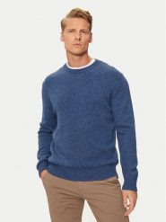 United Colors Of Benetton Sweter 103MK1N24 Niebieski Regular Fit. Niebieskie kardigany męskie United Colors Of Benetton, m, bez wzorów, z wełny, bez ramiączek. Za 159.99 zł.