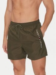 Tommy Hilfiger Szorty kąpielowe UM0UM03258 Zielony Regular Fit. Zielone kąpielówki męskie Tommy Hilfiger, bez wzorów, z syntetyku. Za 189.99 zł.