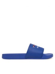 Tommy Hilfiger Klapki Flags Pool Slide FM0FM05431 Niebieski. Niebieskie klapki i japonki męskie Tommy Hilfiger, bez wzorów, ze skóry. Za 119.99 zł.