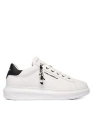 KARL LAGERFELD Sneakersy Kapri KL52516 Biały. Białe buty sportowe na co dzień męskie KARL LAGERFELD, m, bez wzorów, ze skóry, bez ramiączek, bez kaptura. Za 949.99 zł.