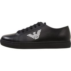 Emporio Armani ASIAN DERBY Sneakersy niskie black. Czarne trampki męskie Emporio Armani, z materiału. W wyprzedaży za 545.30 zł.