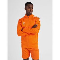 Bluza sportowa dla dorosłych Hummel Core XK Poly Zip Sweat. Brązowe bluzy nierozpinane męskie HUMMEL, m, bez wzorów, sportowe, bez ramiączek, bez kaptura. W wyprzedaży za 199.50 zł.