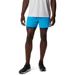Spodenki sportowe męskie Columbia Endless Trail 2 In 1. Niebieskie szorty sportowe męskie Columbia, bez wzorów, sportowe. Za 299.00 zł.