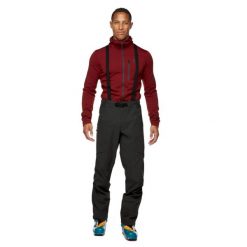 Spodnie turystyczne męskie Black Diamond DAWN PATROL PANTS. Czarne spodnie narciarskie i snowboardowe męskie Black Diamond, bez wzorów, narciarskie. Za 598.99 zł.