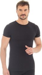 Brubeck Koszulka męska z krótkim rękawem COMFORT WOOL grafitowa r. M (SS11030). Szare bielizna termoaktywna męska Brubeck, m, bez wzorów, bez ramiączek. Za 155.00 zł.