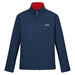 Męski Softshell Cera V. Czerwone kurtki softshell męskie Regatta, l, bez wzorów, z softshellu, bez kaptura, trekkingowe. Za 73.99 zł.