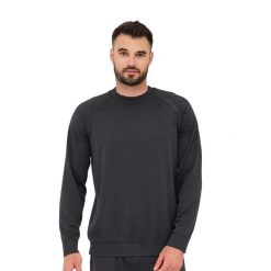 Bluza męska wełniana Brubeck OUTDOOR MERINO. Szare bluzy nierozpinane męskie Brubeck, m, bez wzorów, z elastanu, sportowe, bez ramiączek, bez kaptura. Za 249.00 zł.