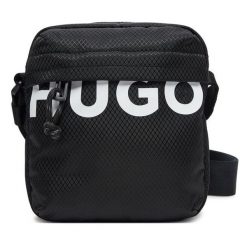 Saszetka HUGO. Czarne saszetki męskie Hugo, bez wzorów, młodzieżowe, małe. Za 199.99 zł.