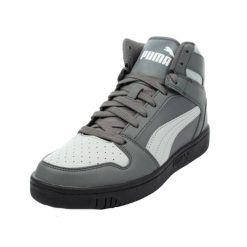 Męskie Buty Treningowe Rebound Lay Up High Cut. Szare buty trekkingowe męskie Puma, bez wzorów, sportowe, bez obcasa, bez zapięcia. Za 329.99 zł.