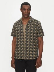 HUGO Koszula Ellino 50539705 Czarny Relaxed Fit. Czarne koszule męskie Hugo, m, bez wzorów, z bawełny, bez kołnierzyka, bez ramiączek. Za 239.99 zł.