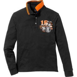 Shirt polo z długim rękawem Regular Fit bonprix czarny. Koszulki polo męskie bonprix. Za 49.99 zł.