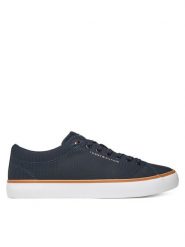 Tommy Hilfiger Sneakersy Th Hi Vulc Core Low Ii Mesh FM0FM05513 Granatowy. Niebieskie buty sportowe na co dzień męskie Tommy Hilfiger, m, bez wzorów, z materiału, bez ramiączek, bez kaptura. Za 199.99 zł.