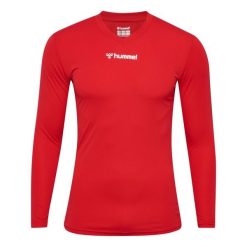 Dżersej z długim rękawem Hummel BL Essentiel. Czerwone t-shirty sportowe męskie HUMMEL, l, bez wzorów, z dżerseju, sportowe, bez ramiączek. Za 161.50 zł.