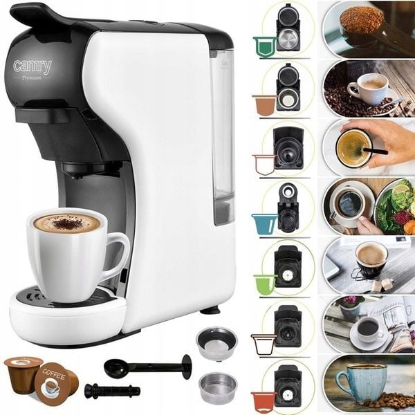 Ekspres Do Kawy Ciśnieniowy Na Kapsułki Dolce Gusto Nespresso Tchibo Mielon. Ekspresy przelewowe Camry. Za 360.99 zł.