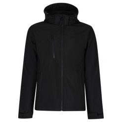 Męska Kurtka Venturer 3warstwowa Soft Shell Z Kapturem. Czarne kurtki męskie Regatta, m, bez wzorów, sportowe, bez ramiączek, z kapturem. Za 199.99 zł.