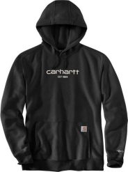 Carhartt Bluza Carhartt Force Lightweight Logo Black. Czarne bluzy nierozpinane męskie Carhartt, m, bez wzorów, bez ramiączek, bez kaptura. Za 273.04 zł.