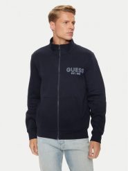 Guess Bluza M4YQ80 K9Z21 Granatowy Regular Fit. Niebieskie bluzy nierozpinane męskie Guess, m, z aplikacjami, z syntetyku, bez ramiączek, bez kaptura. Za 219.99 zł.