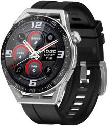 Zegarek SMARTWATCH Rubicon E88 silver / black silicone. Czarne zegarki smartwatch Rubicon. Za 227.99 zł.