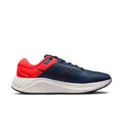 Buty do biegania męskie Nike Air Zoom Structure 24. Niebieskie buty do biegania męskie Nike, bez wzorów, z materiału, bez zapięcia, do biegania. Za 773.00 zł.