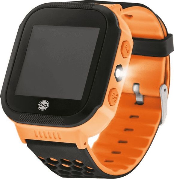 Smartwatch Forever Find Me KW-200 Czarno-pomarańczowy (GSM036546). Brązowe zegarki smartwatch Forever. Za 116.11 zł.
