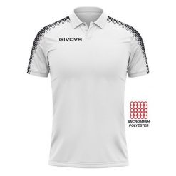 Polo Givova Club Wit M - Stylowa i Oddychająca Koszula dla Sportowców. Białe koszule męskie Givova, m, bez wzorów, bez kołnierzyka, bez ramiączek. Za 184.99 zł.