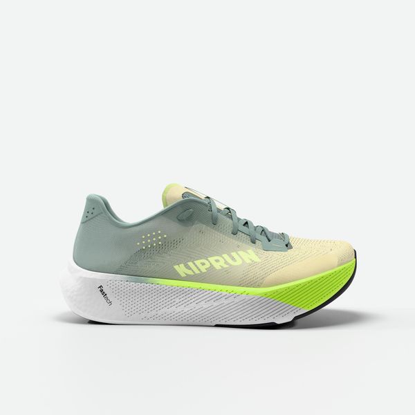 Buty do biegania męskie Kiprun Kipride. Zielone buty do biegania męskie KIPRUN, bez wzorów, bez zapięcia, do biegania. Za 499.99 zł.