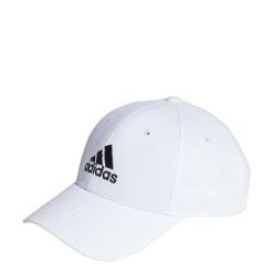 Czapka Cotton Twill Baseball. Białe czapki męskie ADIDAS, bez wzorów, sportowe. W wyprzedaży za 79.96 zł.