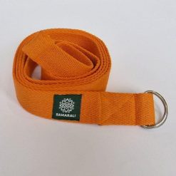 Pasek do jogi z bawełny organicznej Samarali. Brązowe paski męskie SAMARALI, bez wzorów, z bawełny, sportowe. Za 99.00 zł.