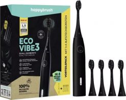 Szczoteczka Happybrush ECO* VIBE 3 Starterkit All Black+ 4 Refills elektryczna. Czarne szczoteczki elektryczne Happybrush. Za 447.90 zł.
