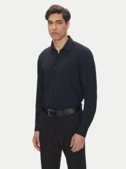 BOSS Koszula P-Hank 50539398 Granatowy Slim Fit. Niebieskie koszule męskie Boss, m, bez wzorów, z syntetyku, bez kołnierzyka, bez ramiączek. Za 379.99 zł.