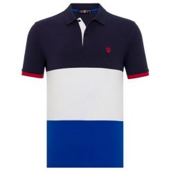 Jimmy Sanders Koszulka Polo Męska M Ciemnoniebieska. Niebieskie koszulki polo męskie Jimmy Sanders, m, bez wzorów, bez kołnierzyka, bez ramiączek. Za 159.00 zł.