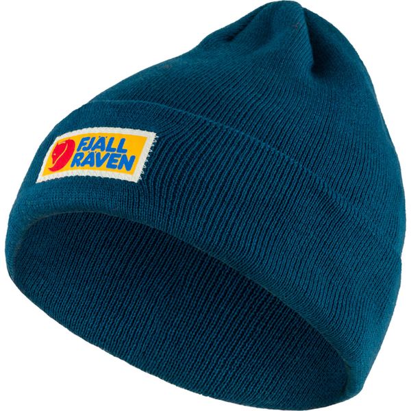 Czapka zimowa Fjallraven Vardag Classic Beanie - storm. Niebieskie czapki męskie Fjällräven, na zimę, bez wzorów, sportowe. Za 114.99 zł.