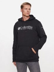 Columbia Bluza CSC Basic Logo™ II Hoodie 1681664 Czarny Regular Fit. Czarne bluzy nierozpinane męskie Columbia, m, bez wzorów, z bawełny, bez ramiączek, bez kaptura. Za 239.99 zł.
