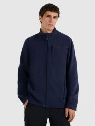 4F Polar regular ze stójką męski - granatowy 3XL. Niebieskie bluzy z polaru męskie 4f, m, bez wzorów, z polaru, bez ramiączek, bez kaptura. Za 129.99 zł.