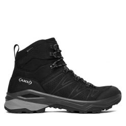 Trekkingi Aku. Czarne buty trekkingowe męskie Aku, bez wzorów, bez zapięcia, trekkingowe. Za 879.99 zł.