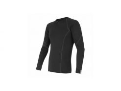 SENSOR MERINO ACTIVE tee ls MEN black L. Czarne bielizna termoaktywna męska Smartwool, l, bez wzorów, bez ramiączek. Za 605.16 zł.