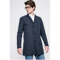 Selected - Płaszcz Steffen. Niebieskie płaszcze męskie Selected, m, bez wzorów, z bawełny, bez kaptura. W wyprzedaży za 239.90 zł.