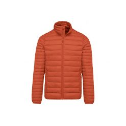 Lekka kurtka puchowa Kariban. Brązowe kurtki męskie KARIBAN, na zimę, m, bez wzorów, z puchu, bez ramiączek, bez kaptura. Za 262.00 zł.