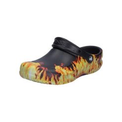 Klapki unisex Crocs Bistro Graphic. Czarne klapki i japonki męskie Crocs, bez wzorów, z materiału. Za 348.00 zł.