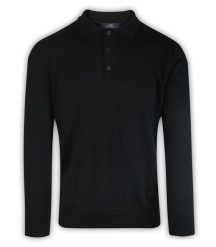 Sweter, Czarny z Kołnierzykiem, Góra Rozpinana na Guziki, Jednokolorowy -EM Men's Accessories. Czarne kardigany męskie Em men's accessories, bez wzorów, z bawełny, klasyczne, bez kołnierzyka, bez ramiączek. Za 149.00 zł.