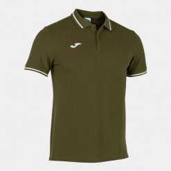 Polo Joma Confort II w Khaki dla Mężczyzn. Szare koszulki polo męskie Joma, l, bez wzorów, z bawełny, bez kołnierzyka, bez ramiączek. Za 193.99 zł.