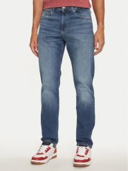Tommy Jeans Jeansy Ryan DM0DM21054 Granatowy Slim Fit. Niebieskie jeansy męskie Tommy Jeans, bez wzorów, z bawełny. Za 289.99 zł.