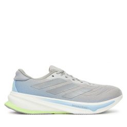 Buty do biegania adidas. Szare buty do biegania męskie ADIDAS, bez wzorów, bez zapięcia, do biegania. Za 699.99 zł.