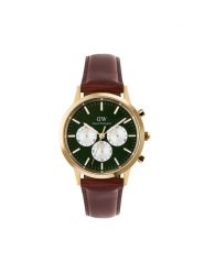 Daniel Wellington Zegarek Iconic Chronograph St Mawes Arctic Panda DW00100876 Brązowy. Brązowe, analogowe zegarki męskie Daniel Wellington. Za 1,179.00 zł.