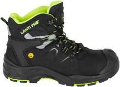 Buty trekkingowe męskie Lahti Pro TRZEWIKI NUBUKOWE czarny-zielony S3 FO HRO SR 47 CE. Czarne buty trekkingowe męskie Lahti Pro, bez wzorów, z nubiku, bez zapięcia. Za 181.90 zł.