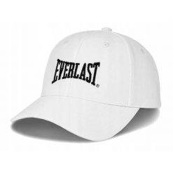 CZAPKA Z DASZKIEM EVERLAST bejsbolówka bawełna sportowa. Białe czapki męskie EVERLAST, bez wzorów, z bawełny, sportowe. Za 59.00 zł.