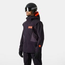 Kurtka narciarska Helly Hansen Sogn Tinden. Fioletowe kurtki narciarskie i snowboardowe męskie Helly Hansen, na zimę, l, bez wzorów, bez kaptura, narciarskie. W wyprzedaży za 1,757.50 zł.