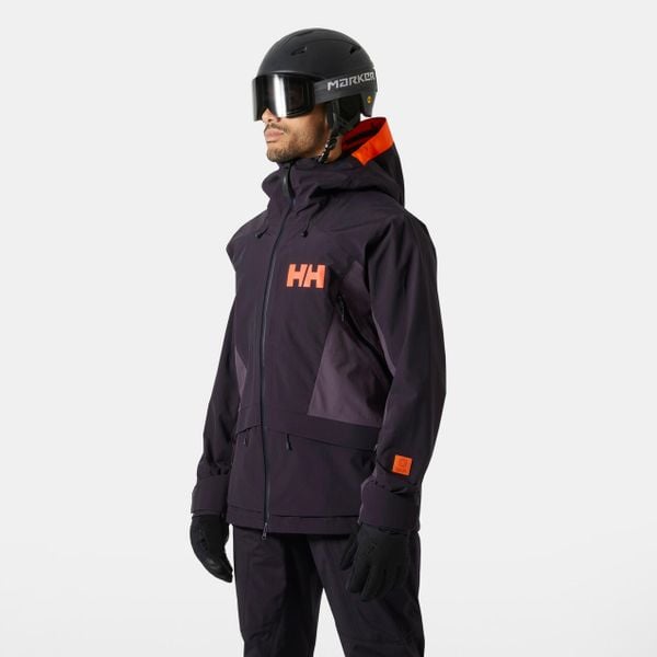 Kurtka narciarska Helly Hansen Sogn Tinden. Fioletowe kurtki narciarskie i snowboardowe męskie Helly Hansen, na zimę, l, bez wzorów, bez kaptura, narciarskie. W wyprzedaży za 1,757.50 zł.