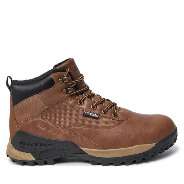 Trekkingi Vertigo Alpes. Brązowe buty trekkingowe męskie Vertigo Alpes, bez wzorów, sportowe, bez obcasa, bez zapięcia. Za 349.99 zł.